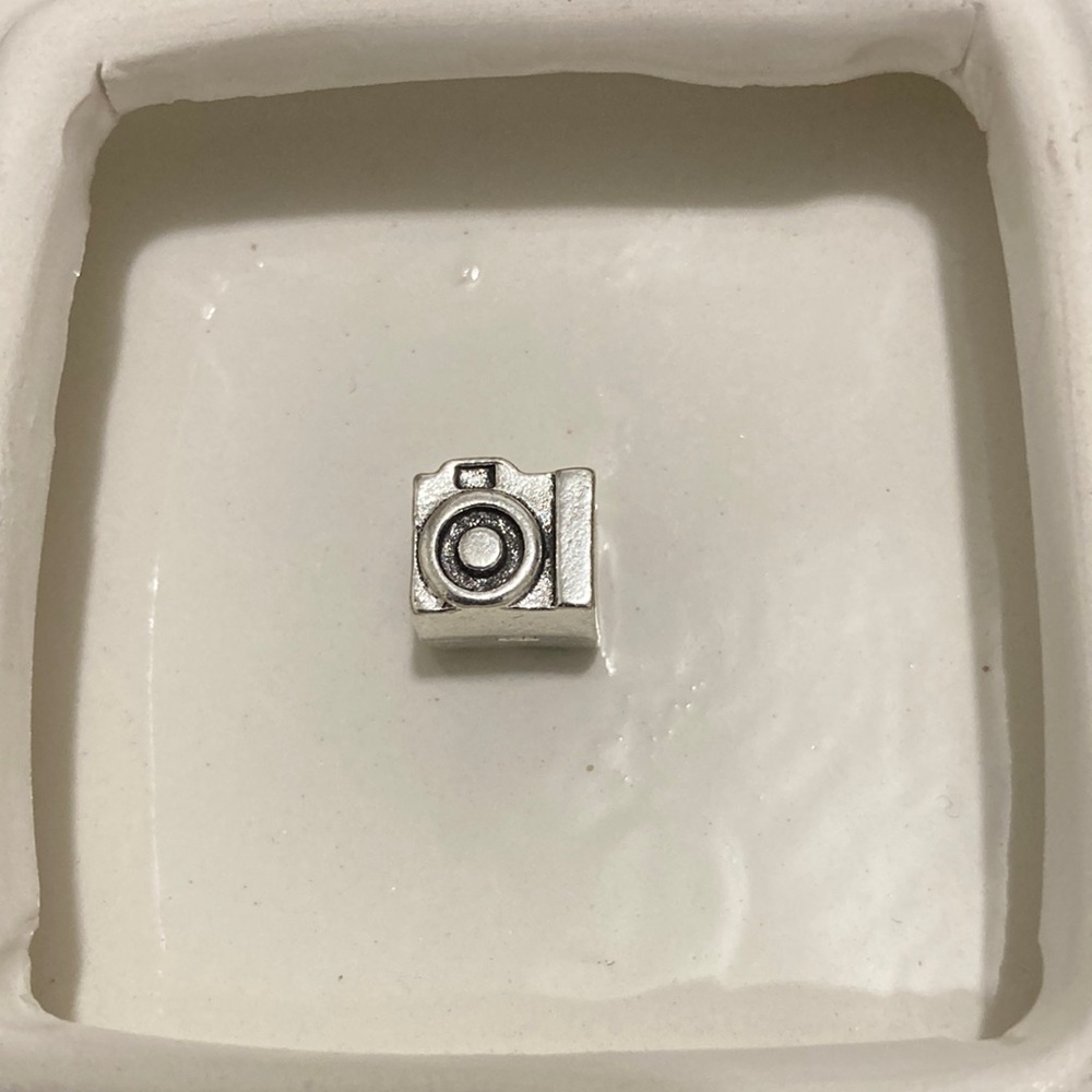 Silver Camera Charm